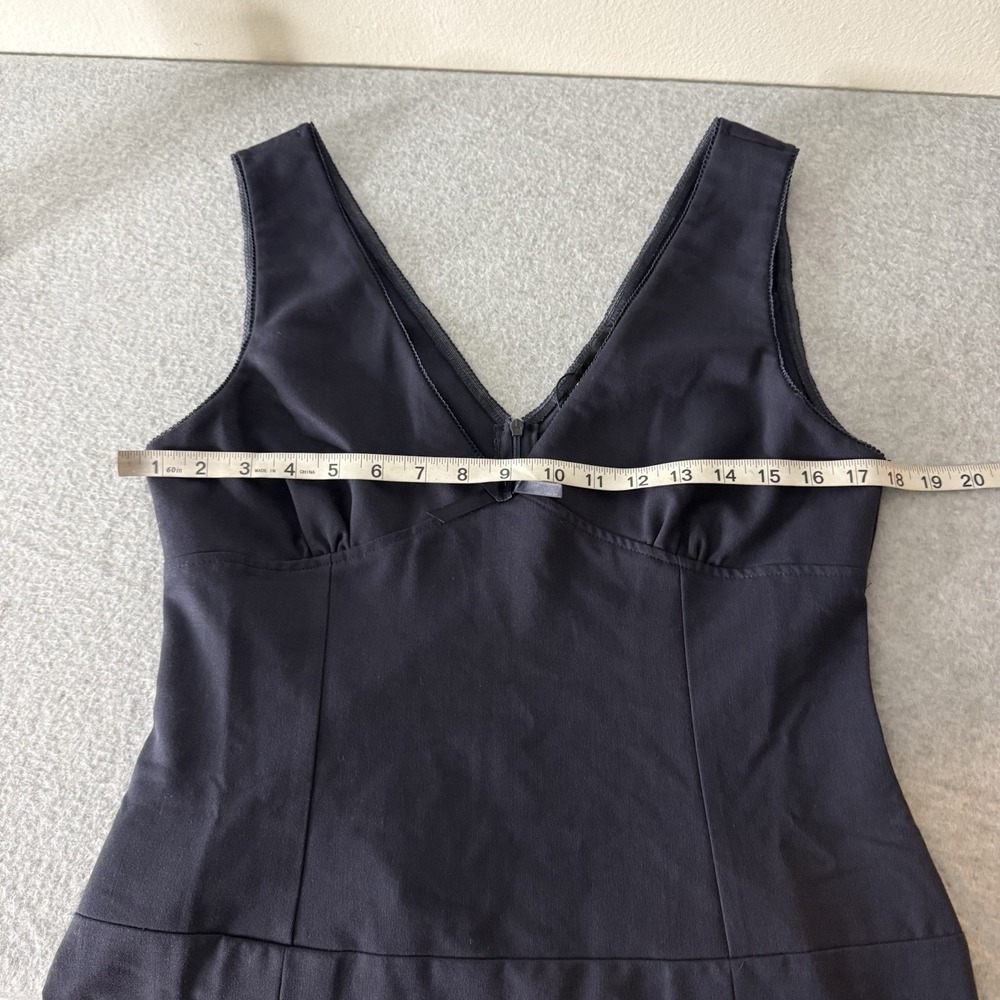 New Motel Ristia Dress Tailoring Navy Blue Womens Large Mini Preppy Babydoll - Picture 8 of 10